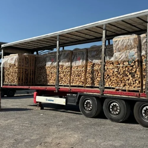 Volle LKW-Ladung gemischtes Hartholz (48 RM) – 25 cm Stämme – Premium-Mix H1 G1