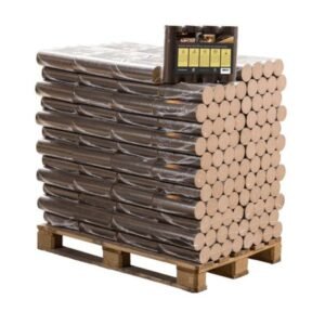 Runde Buche Briketts pallet 96 Packungen x 10 kg (960 kg)