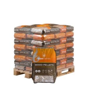Halbe Palette Giant Flames Holzpellets 35 Säcke x 15 kg (525kg)